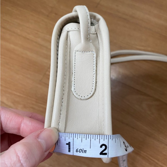Vintage Coach Dinky Ivory Cream Bone Genuine Leather Crossbody Bag - Picture 16 of 16